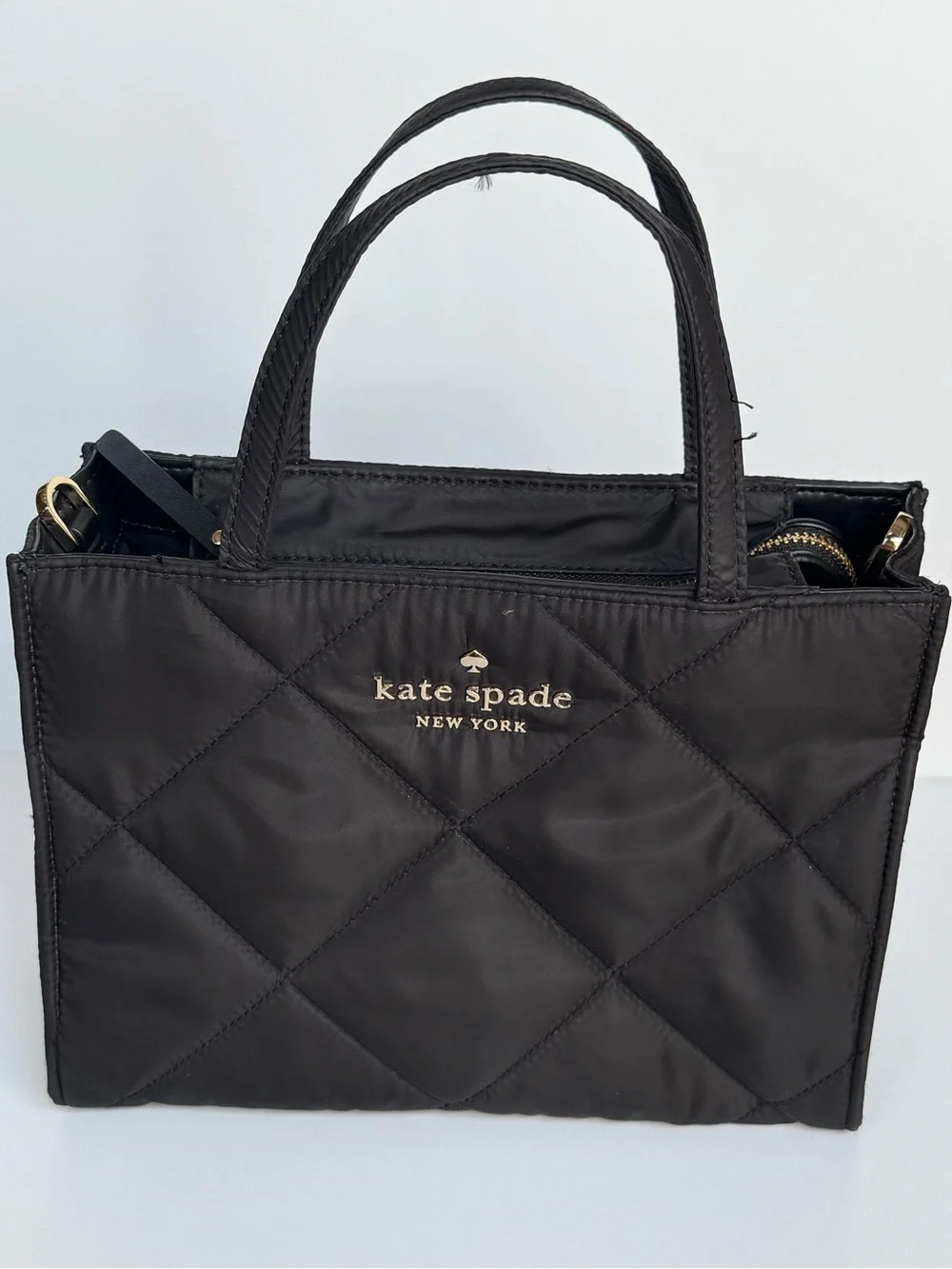 kate spade structured quilted